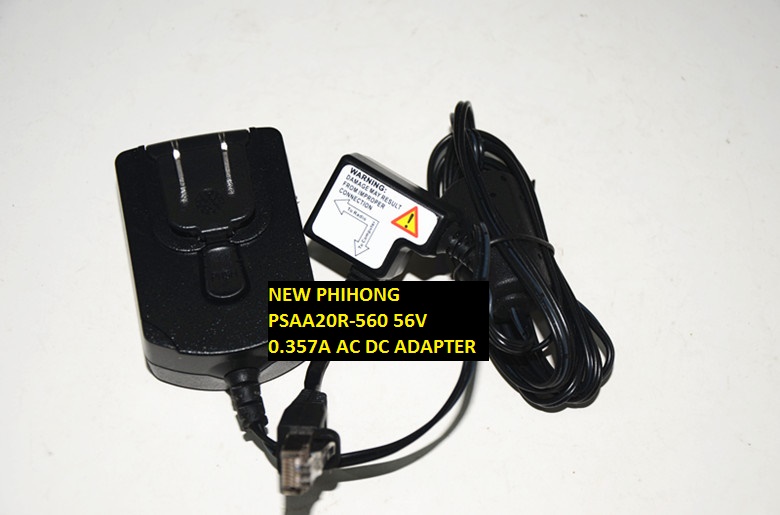 NEW 56V 0.357A AC DC ADAPTER PHIHONG PSAA20R-560
